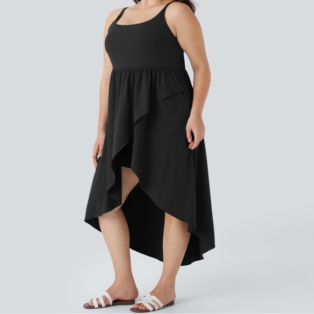 Halara Breezeful Backless Crossover Asymmetric He… - image 1